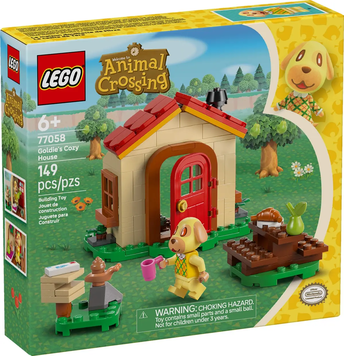 LEGO Animal Crossing 77058 Goldie's Cosy House set, image 2