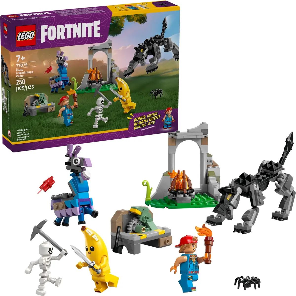 LEGO Fortnite 77075 Peely & Sparkplug's Camp set, image 3
