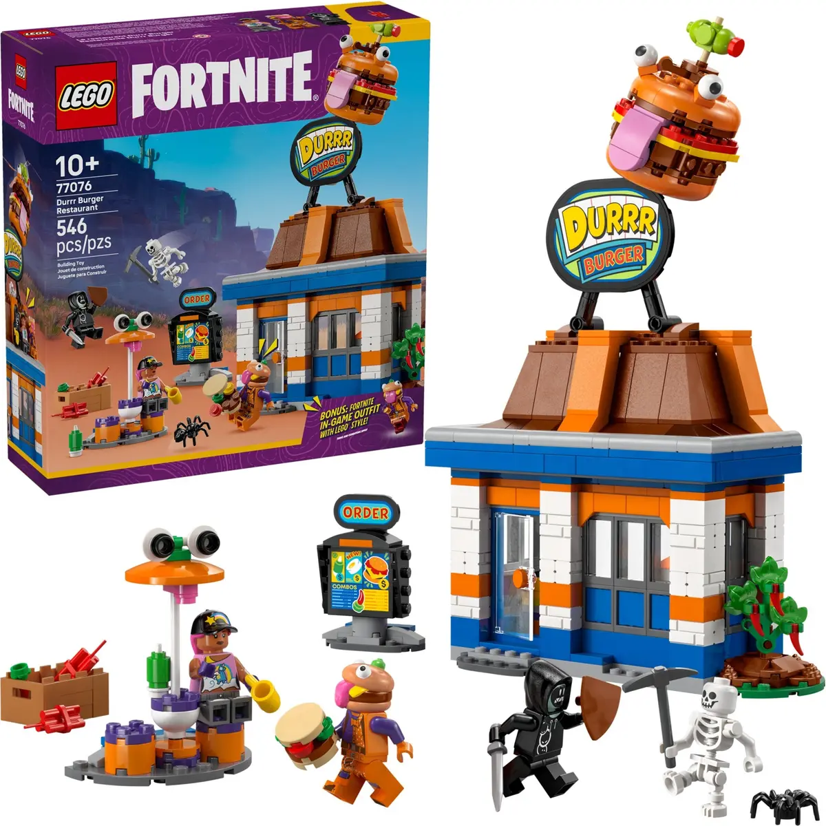 LEGO Fortnite 77076 Durrr Burger Restaurant set, image 3