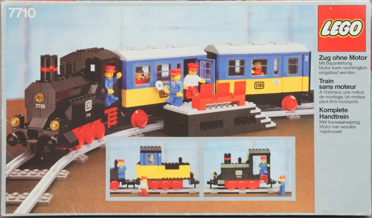 LEGO Trains 7710 Push-Along Passenger Steam Train set