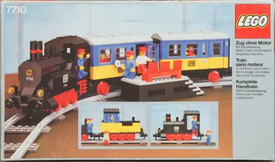 LEGO Trains 7710 Push-Along Passenger Steam Train set