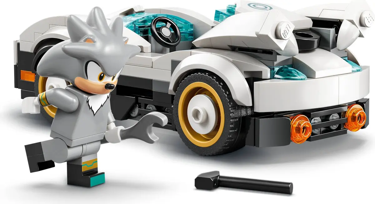 LEGO Sonic the Hedgehog 77118 Silver's Car vs. Knuckles' Monster Truck set, image 12