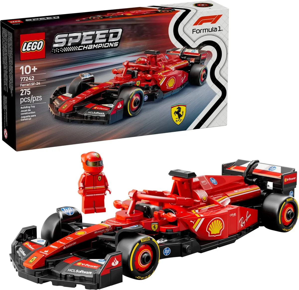 LEGO Speed Champions 77242 Ferrari SF-24 set, image 4