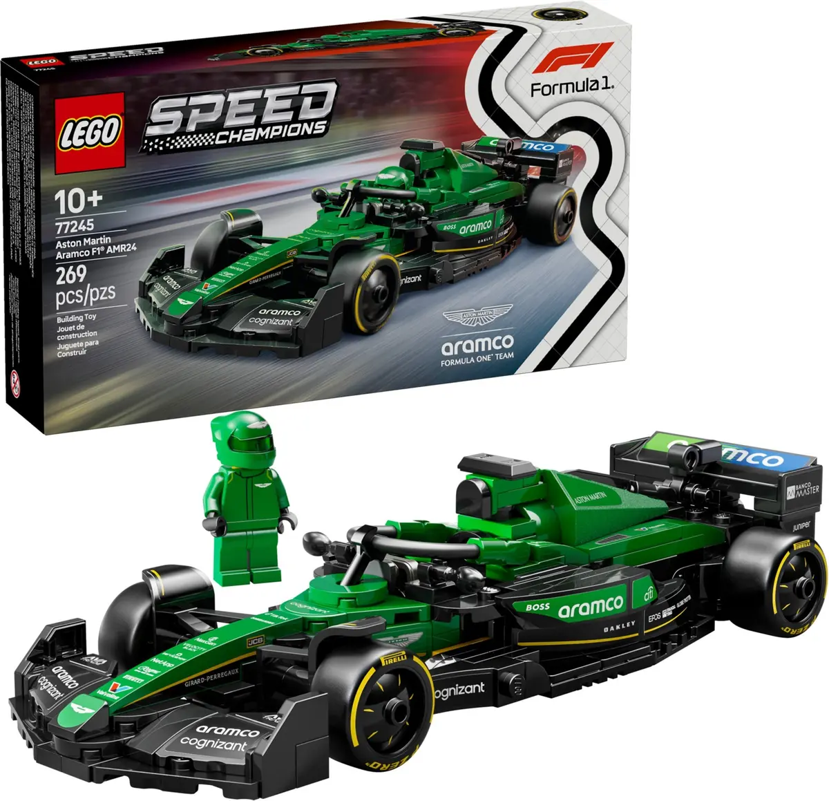 LEGO Speed Champions 77245 Aston Martin Aramco F1 AMR24 set, image 3
