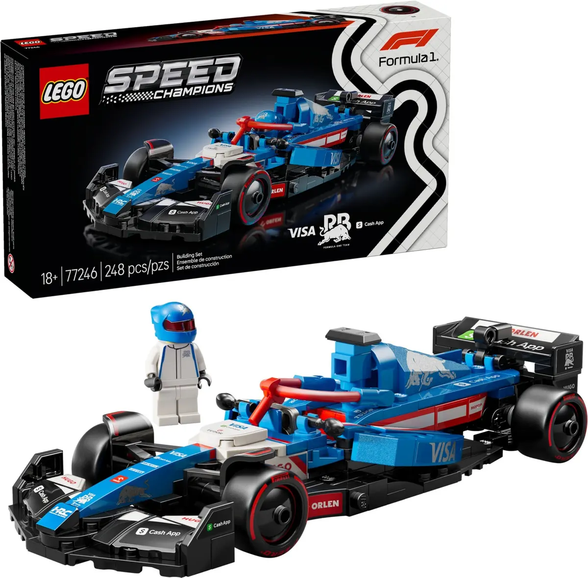 LEGO Speed Champions 77246 Visa Cash App VCARB 01 set, image 3