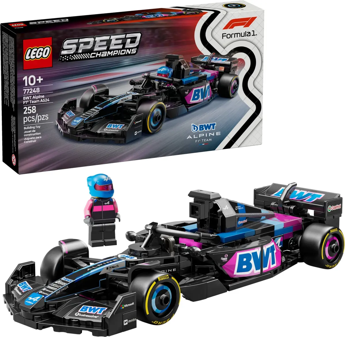 LEGO Speed Champions 77248 BWT Alpine F1 Team A524 set, image 3