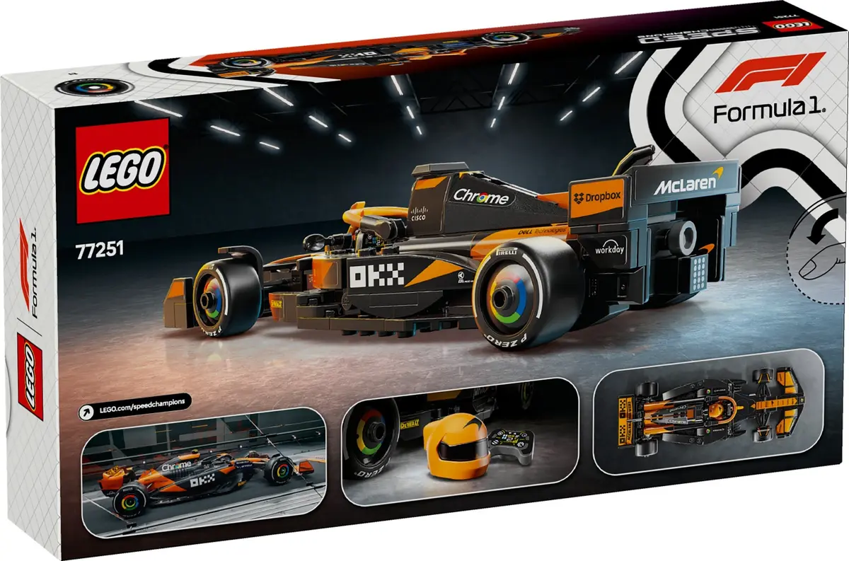 LEGO Speed Champions 77251 McLaren F1 Team MCL38 set, image 3