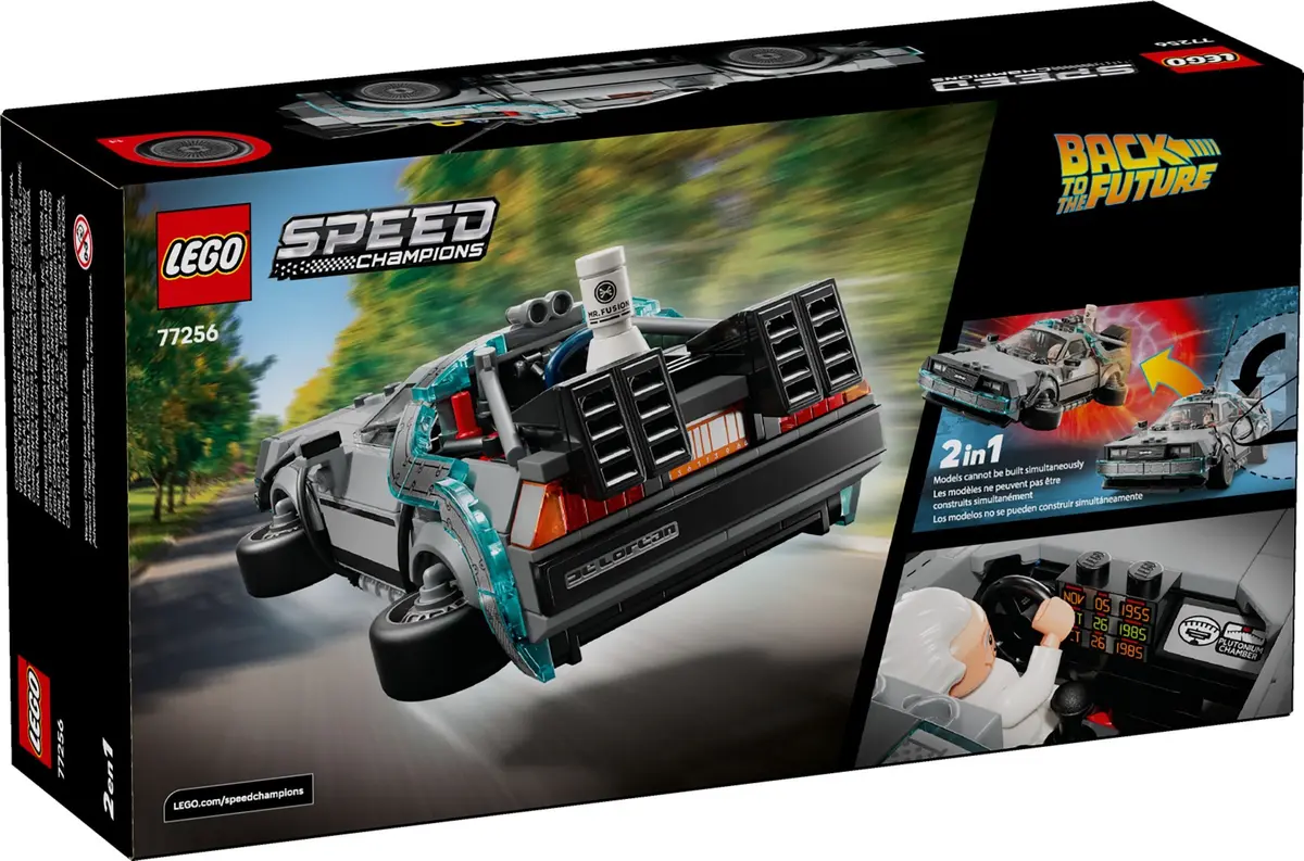 LEGO Speed Champions 77256 Time Machine from Back to the Future set, image 2