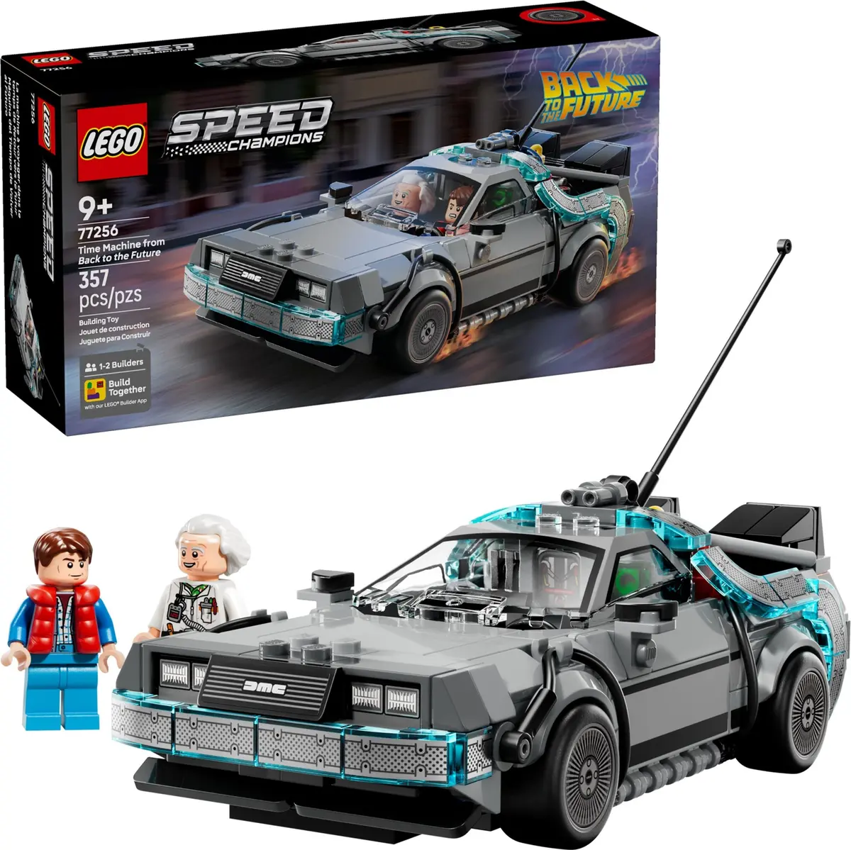 LEGO Speed Champions 77256 Time Machine from Back to the Future set, image 3