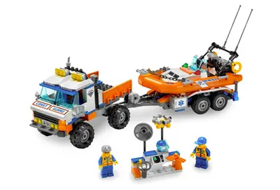 LEGO City 7726 Coast Guard Truck with Speed Boat set, image 2