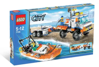 LEGO City 7726 Coast Guard Truck with Speed Boat set, image 3