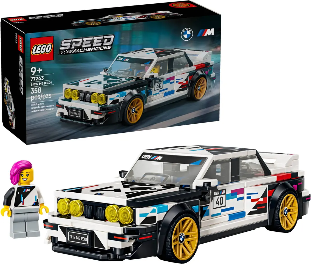 LEGO Speed Champions 77263 BMW M3 (E30) set, image 4