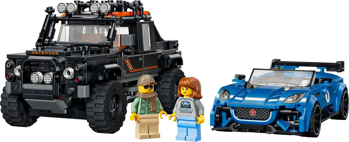 LEGO Speed Champions 77264 Jaguar F-TYPE Project 7 & Land Rover Defender Classic set