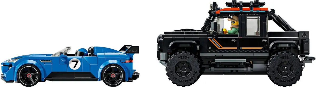 LEGO Speed Champions 77264 Jaguar F-TYPE Project 7 & Land Rover Defender Classic set, image 10