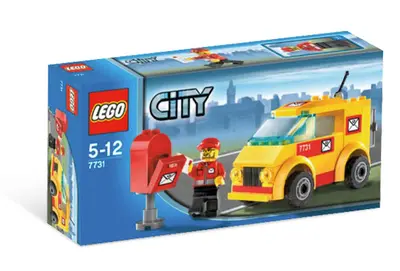 LEGO City 7731 Mail Van set, image 3