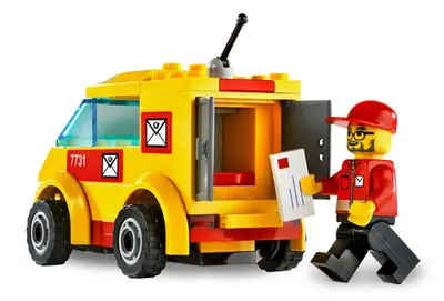LEGO City 7731 Mail Van set, image 5