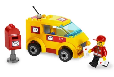 LEGO City 7731 Mail Van set, image 2
