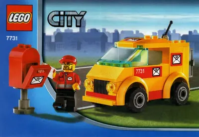 LEGO City 7731 Mail Van set