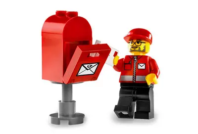 LEGO City 7731 Mail Van set, image 4