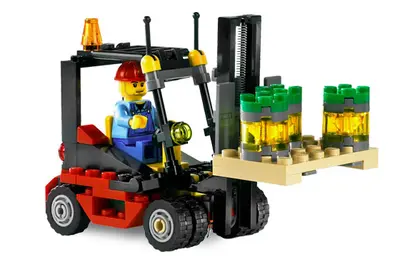 LEGO City 7733 Truck & Forklift set, image 6