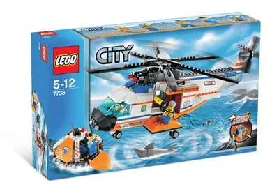 LEGO City 7738 Coast Guard Helicopter & Life Raft set, image 3