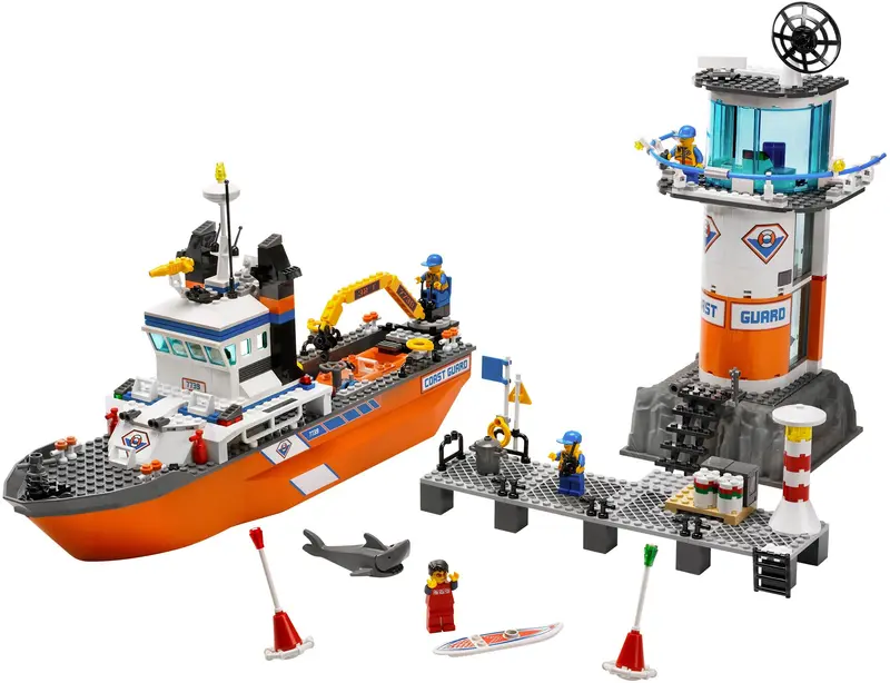 LEGO City 7739 Coast Guard Patrol Boat & Tower set