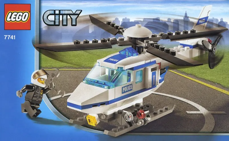 LEGO City 7741 Police Helicopter set