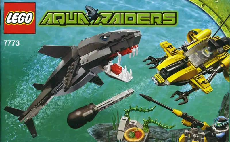 LEGO Aqua Raiders 7773 Tiger Shark Attack set