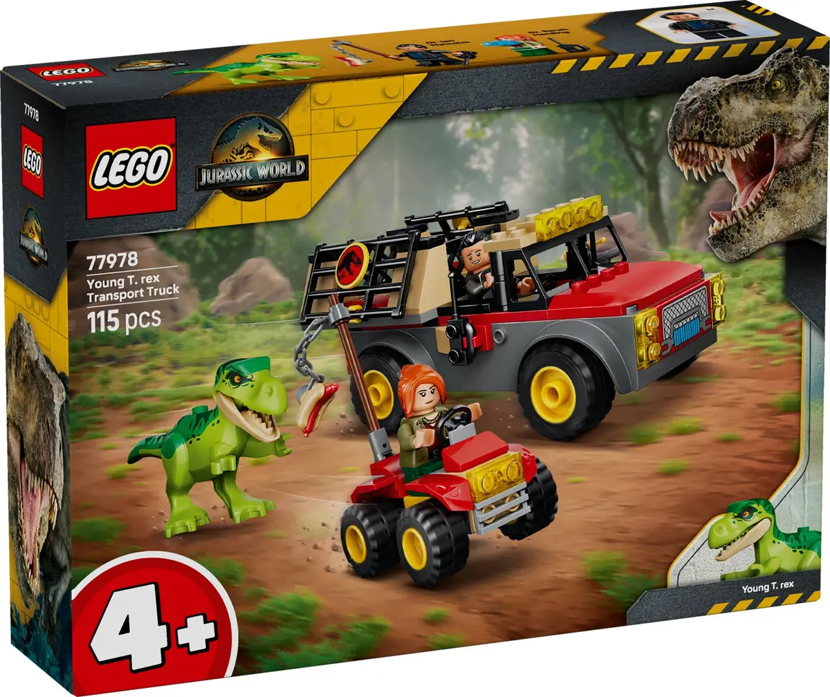 LEGO Jurassic World 77978 Young T. rex Transport Truck set, image 7
