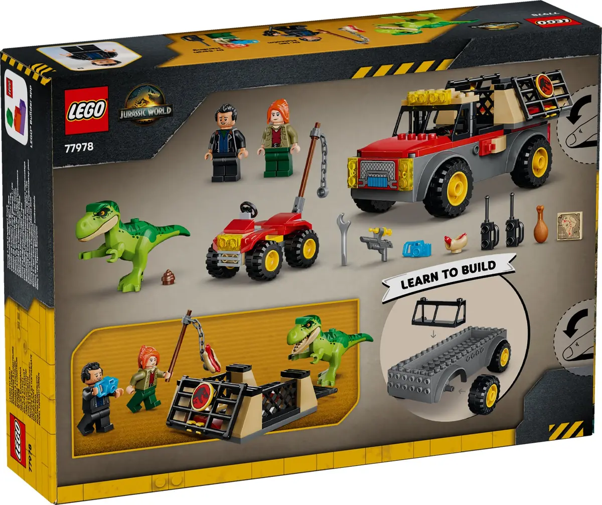 LEGO Jurassic World 77978 Young T. rex Transport Truck set, image 8