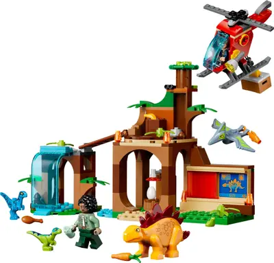LEGO Jurassic World 77981 Velociraptor, Stegosaurus & Pteranodon Rescue set