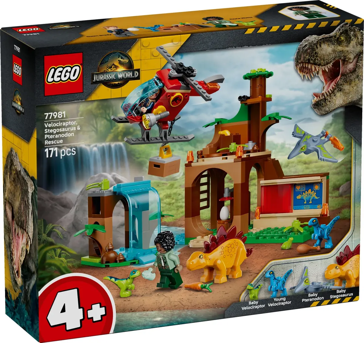 LEGO Jurassic World 77981 Velociraptor, Stegosaurus & Pteranodon Rescue set, image 4