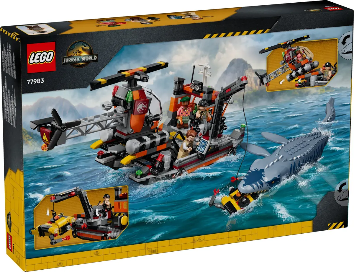 LEGO Jurassic World 77983 Mosasaurus Dinosaur Boat Attack set, image 4