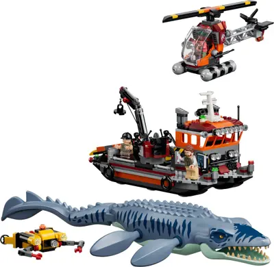 LEGO Jurassic World 77983 Mosasaurus Dinosaur Boat Attack set