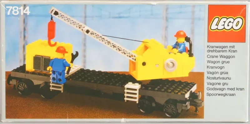 LEGO Trains 7814 Crane Wagon set