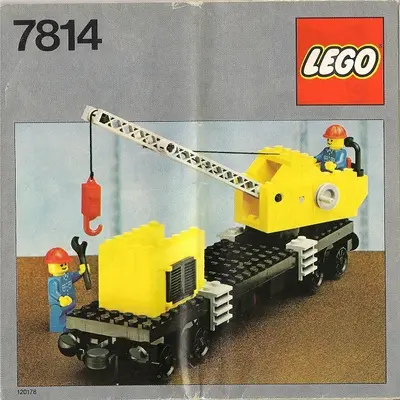 LEGO Trains 7814 Crane Wagon set, image 2