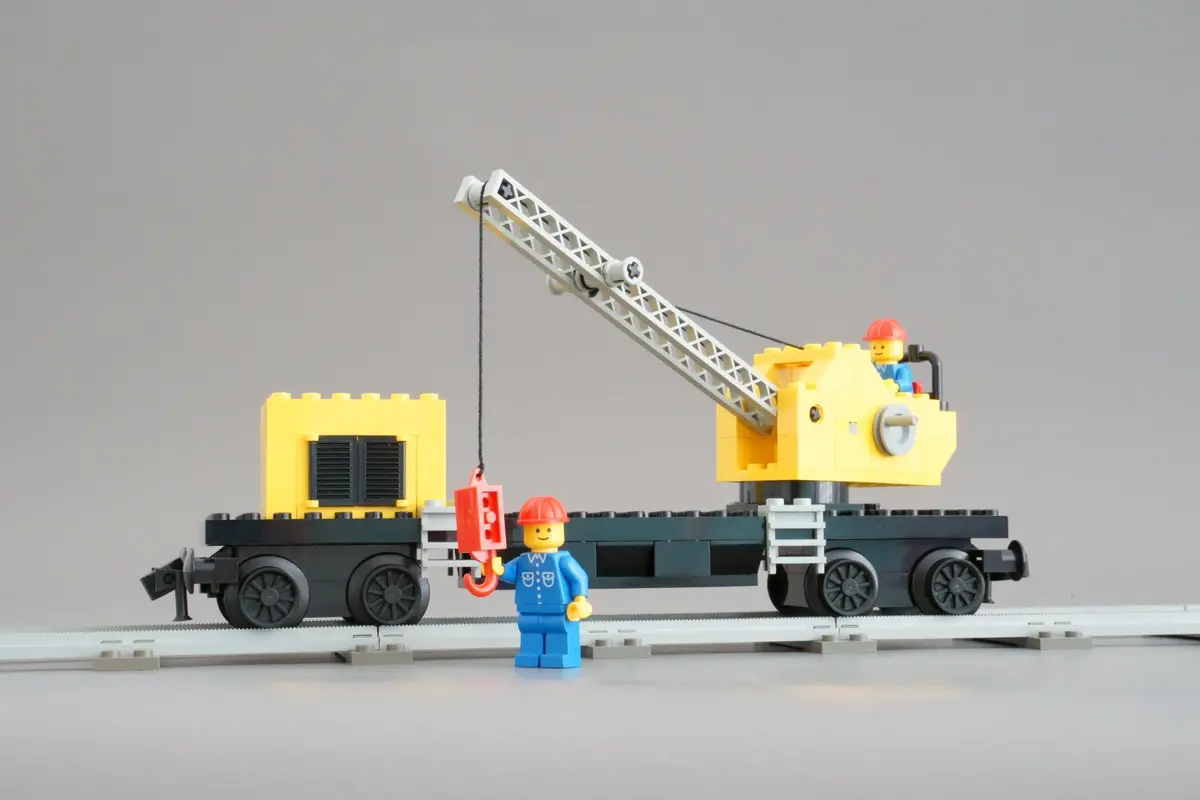 LEGO Trains 7814 Crane Wagon set, image 7