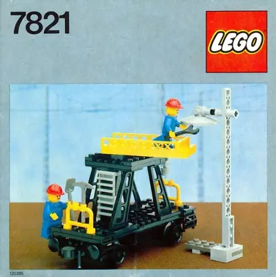 LEGO Trains 7821 Track & Lighting Maintenance Wagon set, image 2