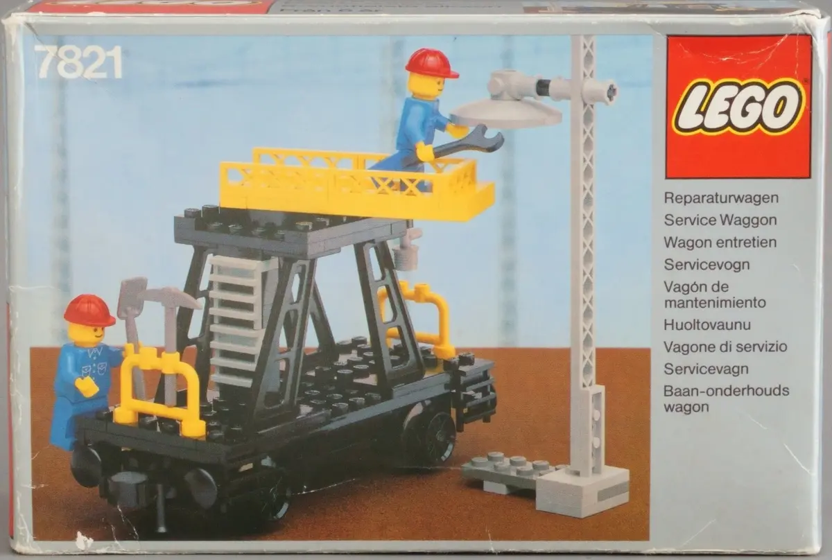 LEGO Trains 7821 Track & Lighting Maintenance Wagon set, image 13