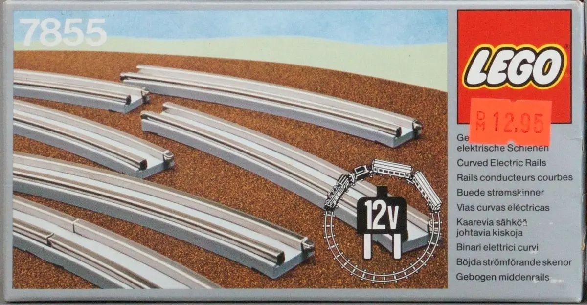 LEGO Trains 7850 8 Straight Rails Grey 4.5V set, image 10