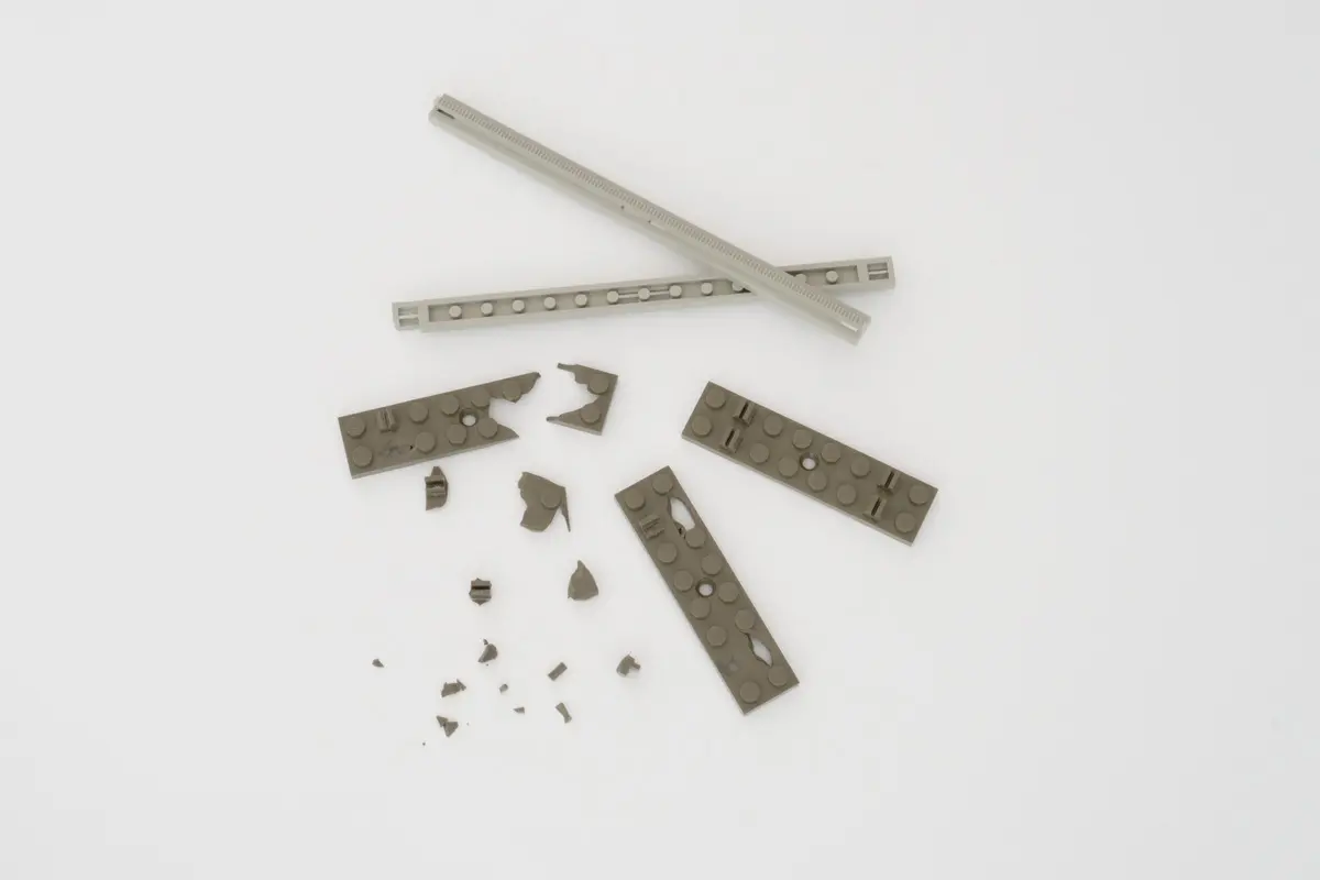 LEGO Trains 7850 8 Straight Rails Grey 4.5V set, image 13
