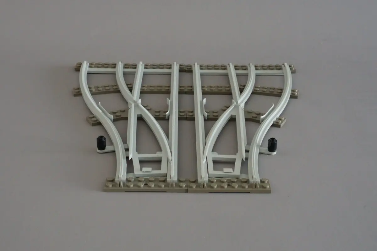 LEGO Trains 7852 Left and Right Points Manual Grey 4.5V set, image 7