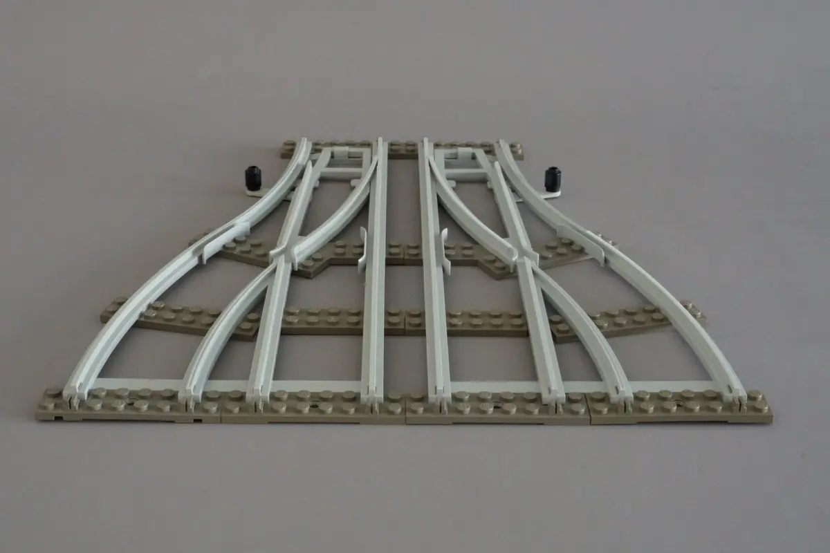 LEGO Trains 7852 Left and Right Points Manual Grey 4.5V set, image 8