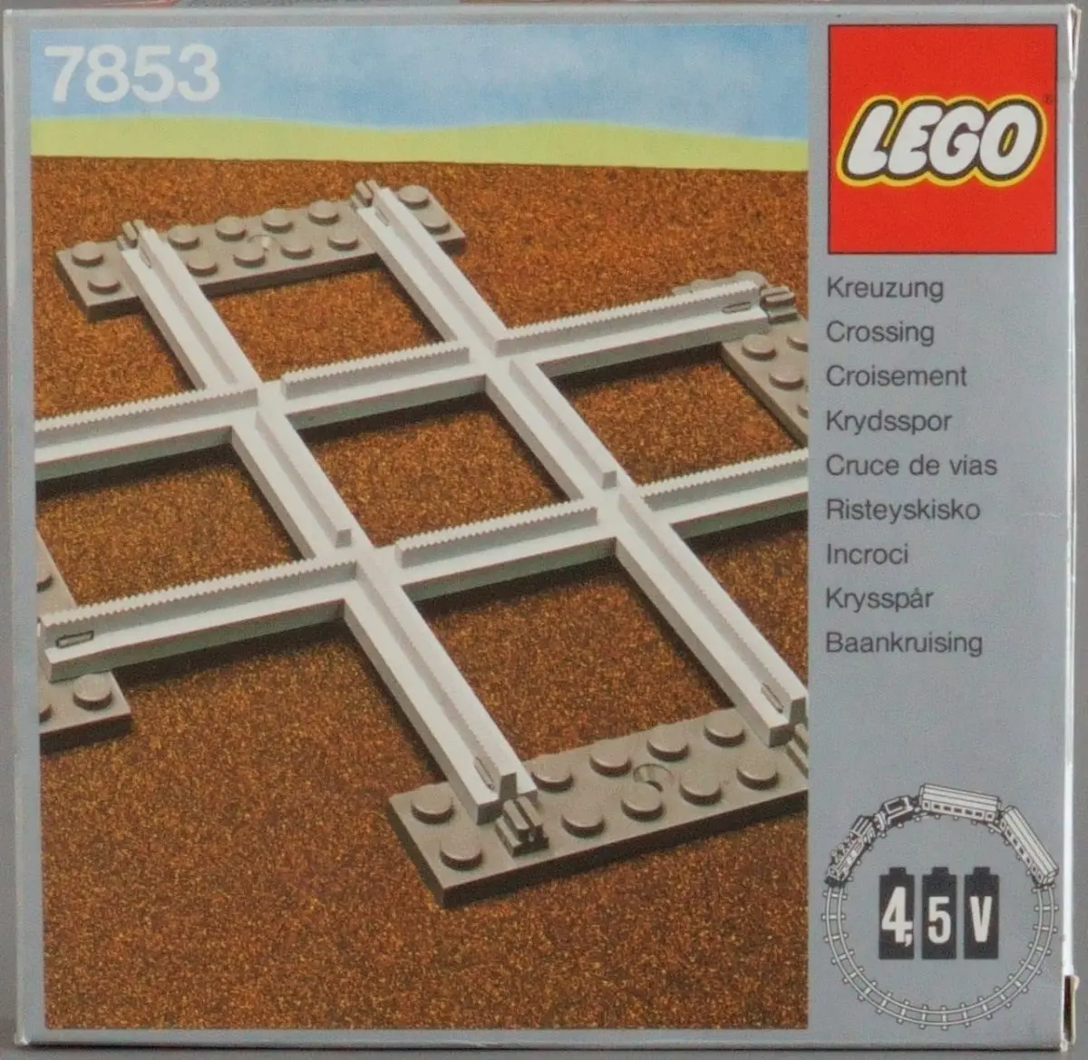 LEGO Trains 7853 Crossing, Grey 4.5V set, image 7