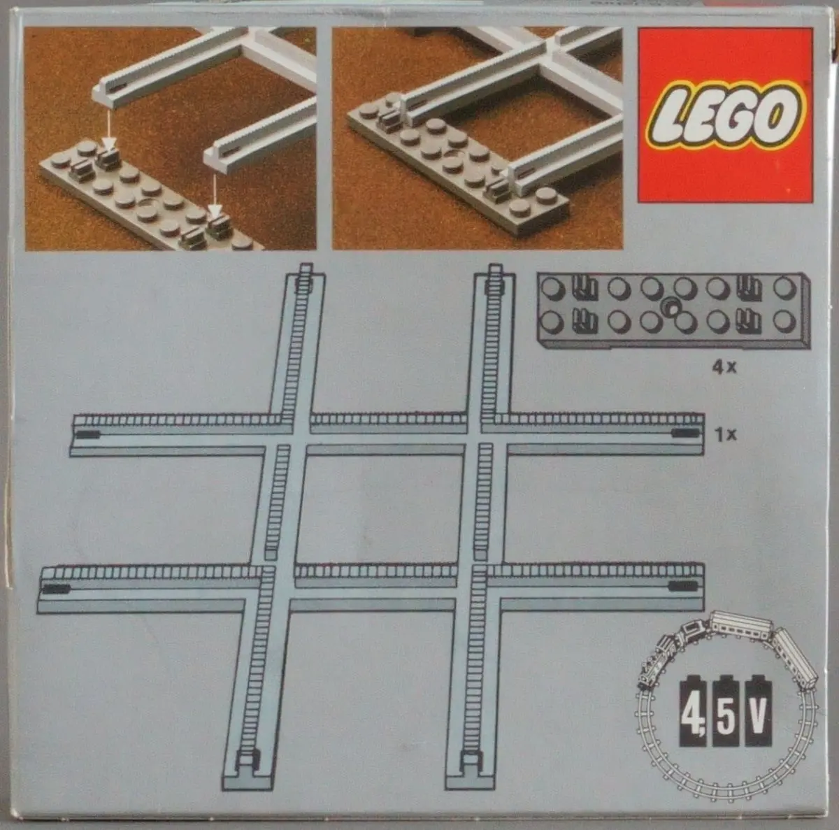 LEGO Trains 7853 Crossing, Grey 4.5V set, image 8