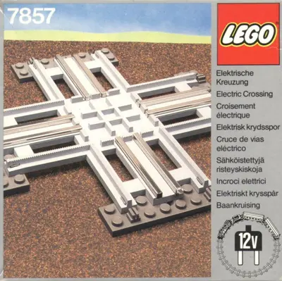 LEGO Trains 7857 Crossing, Electric Rails Grey 12V set