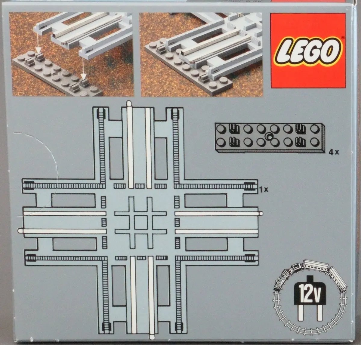 LEGO Trains 7857 Crossing, Electric Rails Grey 12V set, image 7