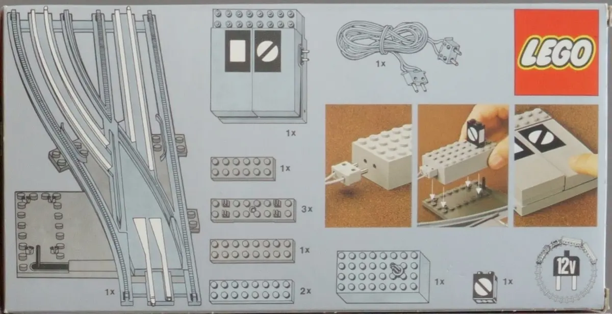 LEGO Trains 7859 Remote Controlled Points Left 12V set, image 4