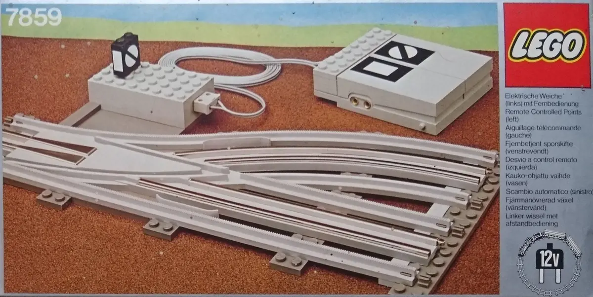 LEGO Trains 7859 Remote Controlled Points Left 12V set, image 2