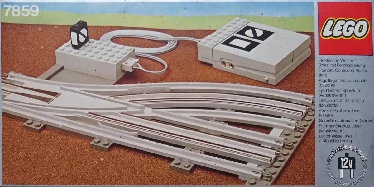 LEGO Trains 7859 Remote Controlled Points Left 12V set